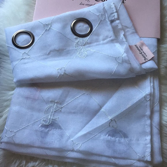 Juicy Couture 2 Window Panels W/Grommets Curtains - Picture 3 of 6